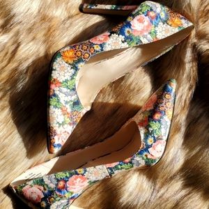 Floral Nine West Heels